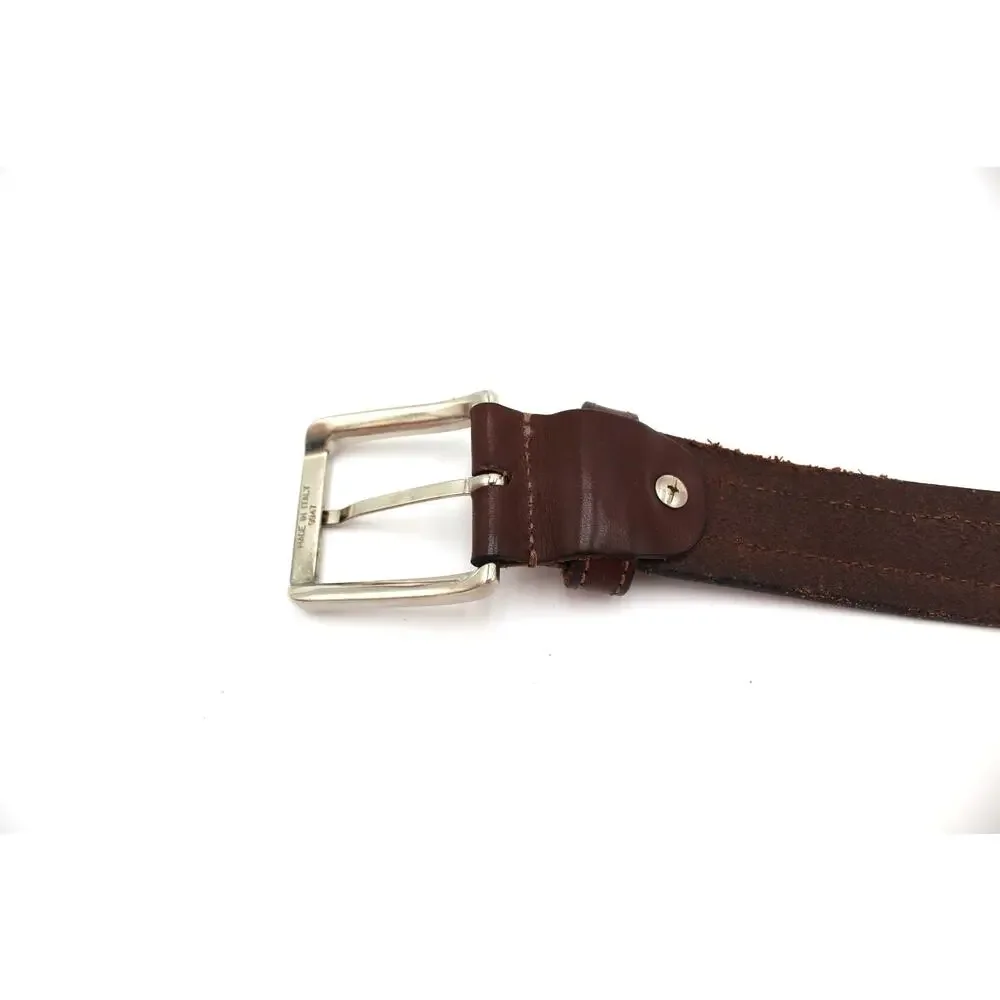 Cinture DAutore Italian Leather Belt Mens Size 36 Brown Classic Western Casual